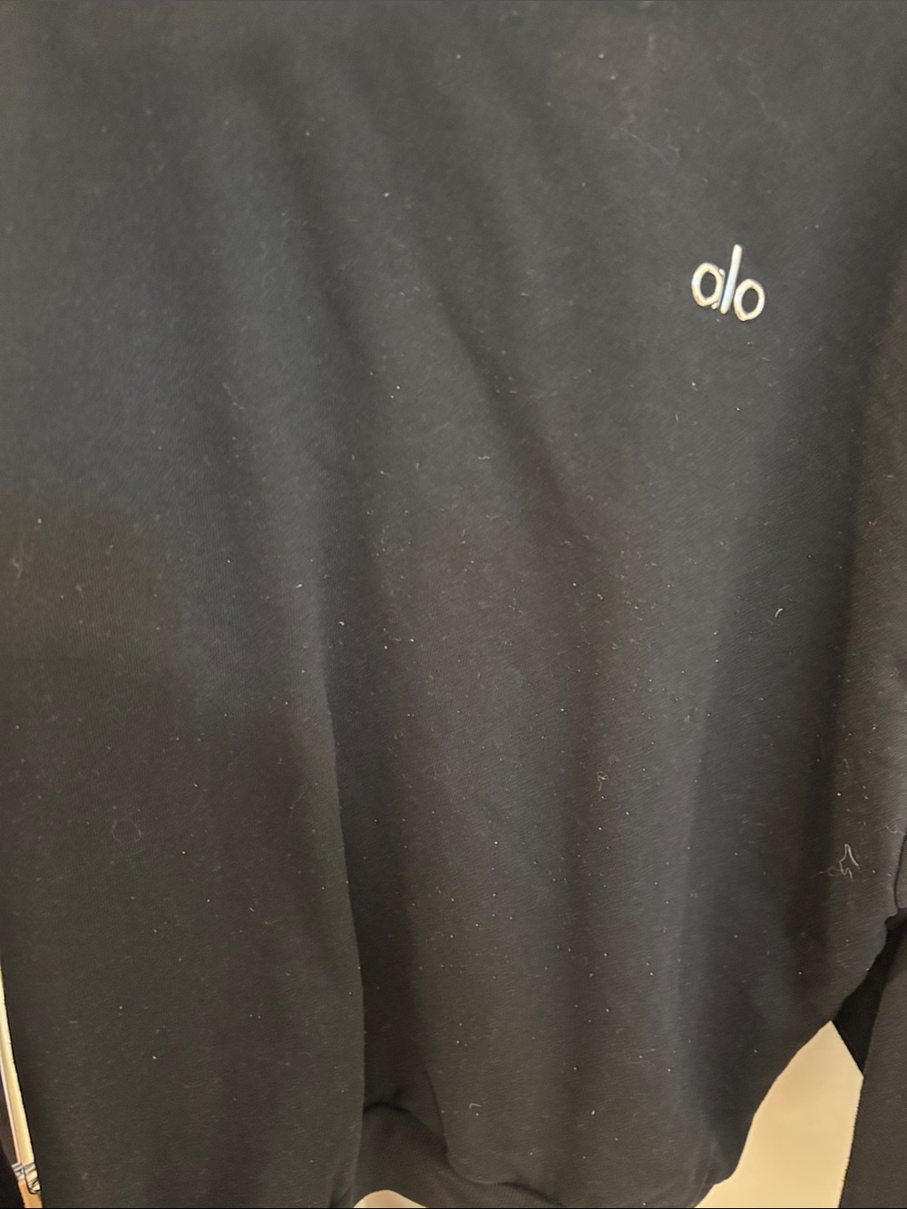 Black alo crew neck sweat shirt - Picture 2 of 3